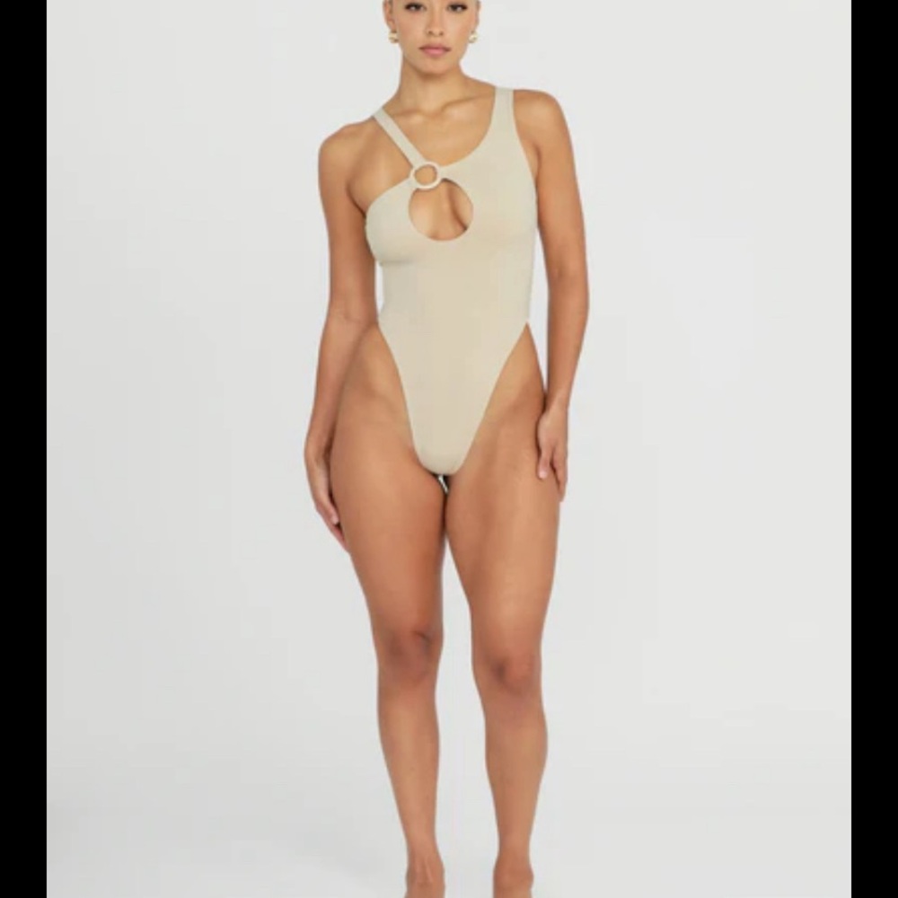 Coconut One-Shoulder Cutout Swimsuit - NWT